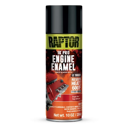 U-Pol RAPTOR Engine Enamel Bright Red 10oz UP4921