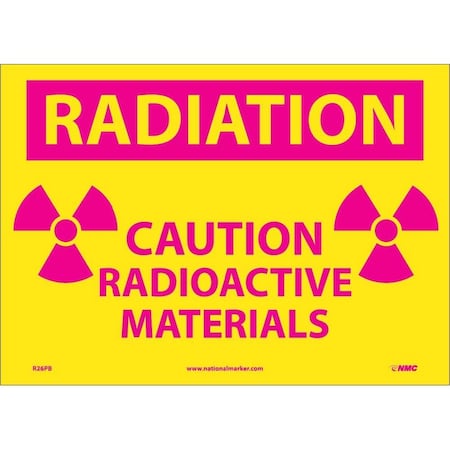 Nmc Radiation Caution Radioactive Materials Sign R26PB