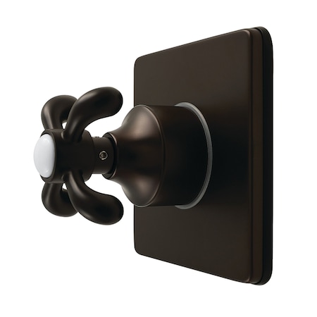 Kingston Brass Single-Handle Six-Way Diverter Valve with Square Trim Kit, Oil Rubbed Bronze KS4045TX