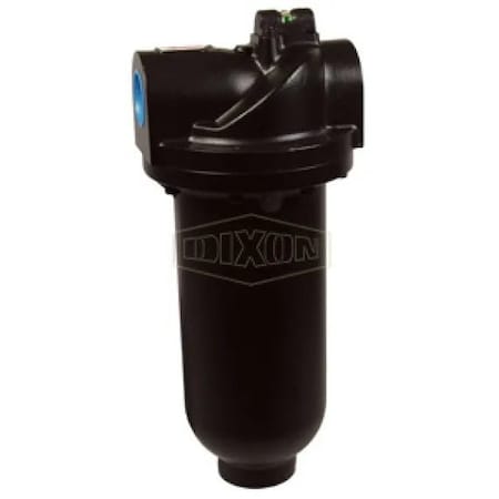 Dixon Wilkerson by Jumbo Airline Particulate Filter, 2 in NPT/BSPP-G Port, 150 psig Pressure Range, 5 micr F35-0CAMB