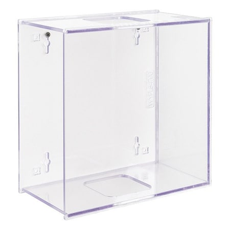 Poltex Lab Wypall Dispenser, Clear, 9 3/4 in L WYPL34790-M