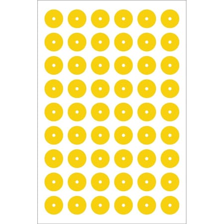Accuform GAUGE MARKING DECALS 1 COLOR YELLOW GML110YL