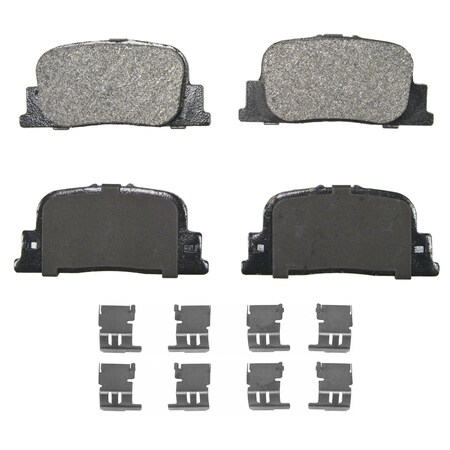 Wagner Brake QuickStop Rear Disc Brake Pad Set Semi-Metallic, ZX835