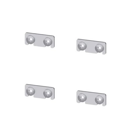 Siemens ALPHA DIN connecting plate for stays 1 set = 4 units 8GK9910-0KK32