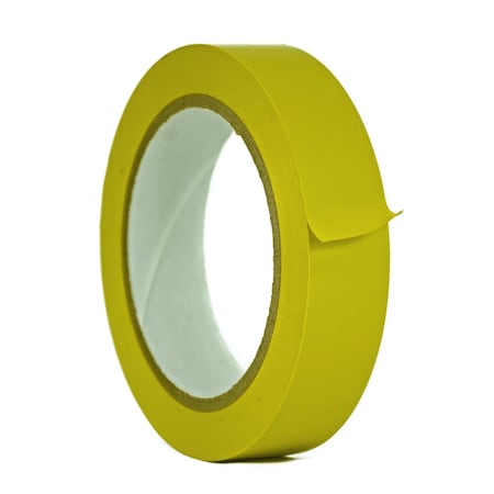 Wod Tape Floor Marking Tape, PVC, Yellow, 1 inch (24mm) W., 5 mil Thickness, 48 PK WOD VTC605-01000-48-60-YEL