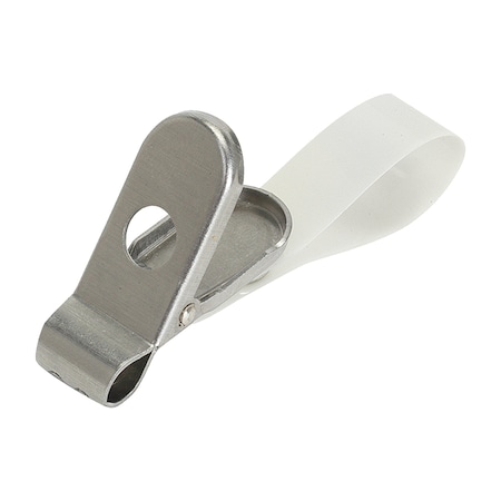 Crest Healthcare Rounded Security Clip, Jaws Open To 9/16", With Nylon Strap, Pack/10 114528