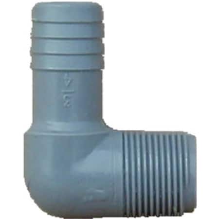 Genova 352805 0.5 in. Male Pipe Thread Insert Elbow 404723