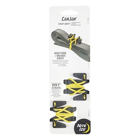 Nite Ize Strap Wrap, 5/8" L, 1 7/8" W, Black, PK2 CJSW-01-2R3