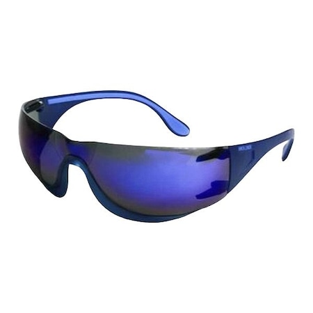 Moldex 5000, Safety Glasses, Anti-Fog & Anti-Scratch, Blue Lens, Blue Frame, Half-Frame 5002M-2
