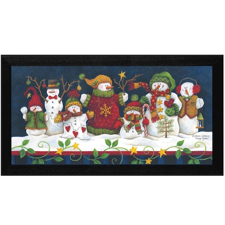 Homeroots Sticking Together Black Framed Print Wall Art 415214