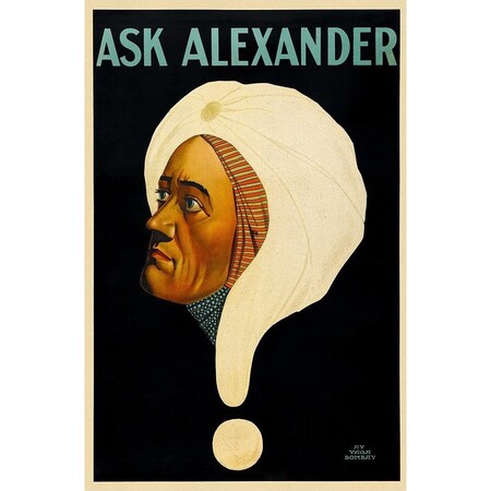 Homeroots Vintage Alexander Vintage Magic Unframed Print Wall Art 393277