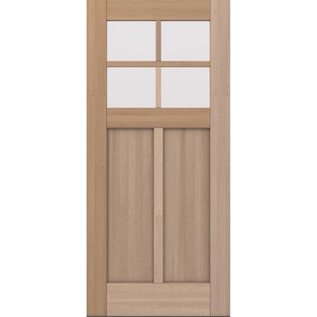 Doornmore CRF-P2G4, 37.75" x 82" ( 36" Door) Right Hand, Mahogany SDL 4 Lite Exterior Door CRF-P2G4-SW-3680_1_RI