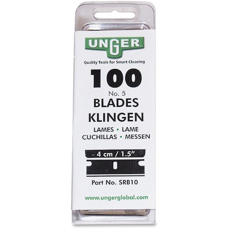 Unger Replacement Blade, 1-1/2 In. L, PK100 SRB10