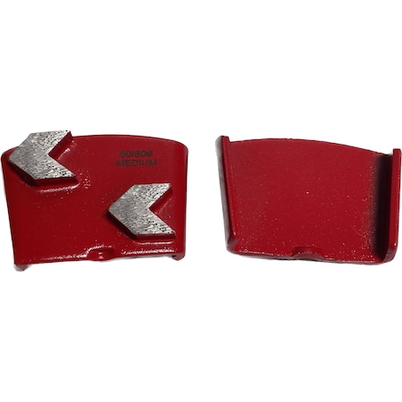 Vantage Product Diamond Grinding Disc for EZ Change Grinders, 2 Arrow Segment, 8/10 Grit, Medium Bond M-EZ-2A0810-M