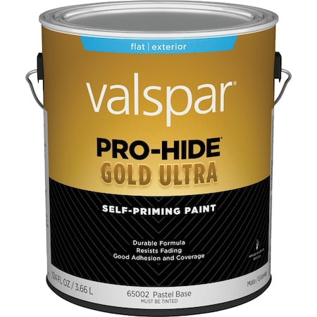 Valspar Pro-Hide Gold Ultra Latex Flat Exterior House Paint Pastel Base 1 Gal. 028.0065002.007