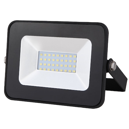 Factory 2U Lighting LED Flood Light 20w, 2000lm, 5000K, Bracket Mount, 110-130V AC, Black 803826