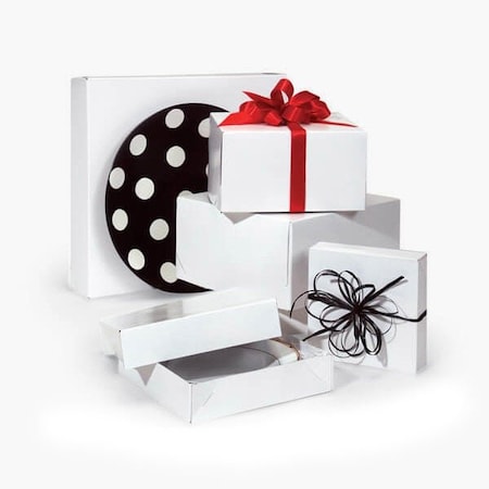 Nashville Wraps White Gloss Gift Box Assortment, Contains 8 Sizes, 100PK DW100