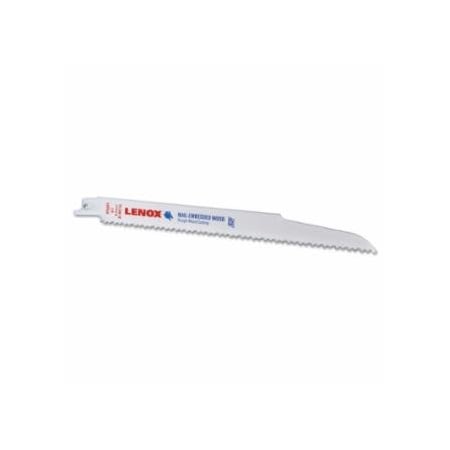 Wood Bi-Metal Reciprocating Saw Blade, 9 in L x 3/4 in W x 0.050 Thick, 6 TPI, 5 EA/PK, 5PK