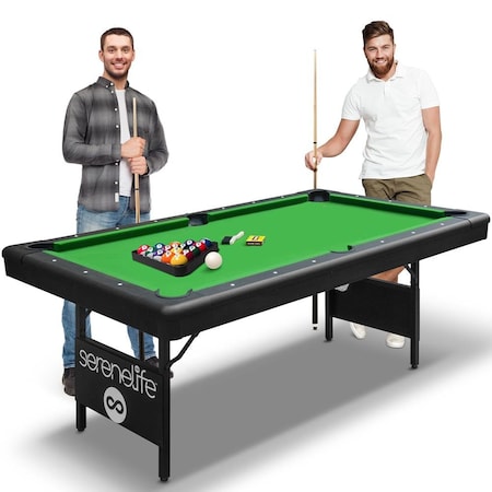 Serenelife 6-Ft Folding Pool Table SLPLTB76