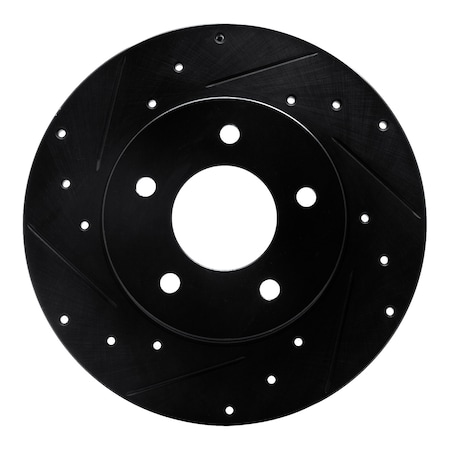 Dfc Premium Black Drilled & Slotted Brake Rotor, Disc Brake Rotor, 633-52010L