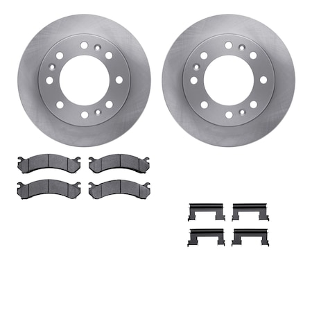 Dynamic Friction Co DFC Brake Rotor with 5000 Brake Pads and Hardware Kit 6512-46188