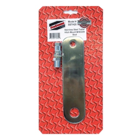 Procomm 8 in. Long Stainless Steel Flat Trailer Hitch Mount SSTH25