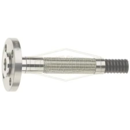 Dixon Conductive Open Pitch True ID Convoluted PTFE Hose, 3/4 in Nominal, 1300 psi Working, Braided 304 SS BOC-T12