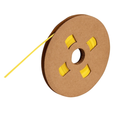Brady PermaSleeve Heat Shrink Wire and Cable Continuous Labels for 3in Core Printers, 3/32in Dia Yellow PS-C-094-YL