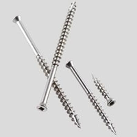 Simpson Strong-Tie Wood Screw, #10, Stainless Steel Flat Head Square Drive S10300DBB