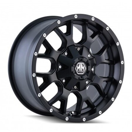 Mayhem 6-139.7- 6-135 PCD Warrior Matte Black Wheel 8015-8937MB