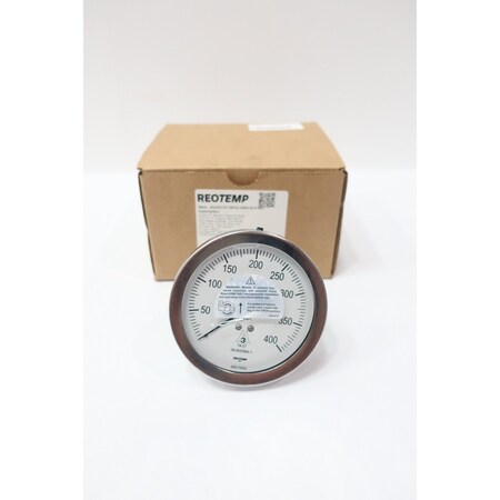 Reotemp SANITARY PRESSURE GAUGE 3-1/2IN 1-1/2IN 0-400PSI SG35CTC15P22-OMD-G-P-AG