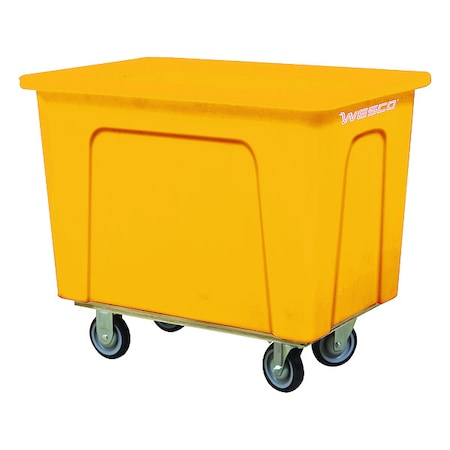 Wesco Box Truck, 42 in, 30 in, Yellow, 600 lb 272522