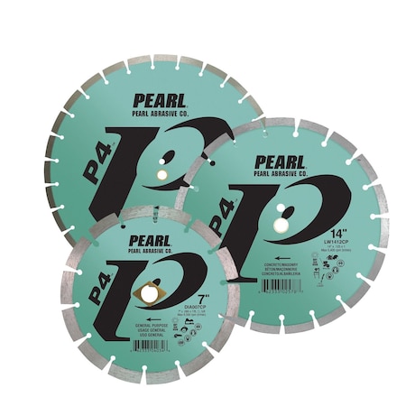 Pearl P4 Segmented Blade for Concrete and Masonry 16in x .125 x 1in LW1612CP