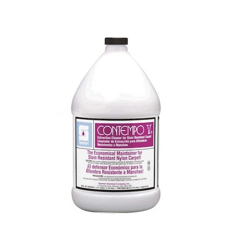 Spartan Chemical Co Contempo V 1 Gallon Floral Scent Carpet Extraction Cleaner Light Blue, 4PK 309204