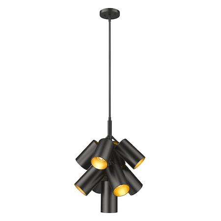 Z-Lite Lumina Matte Black 9 Light Chandelier 7520-9MB