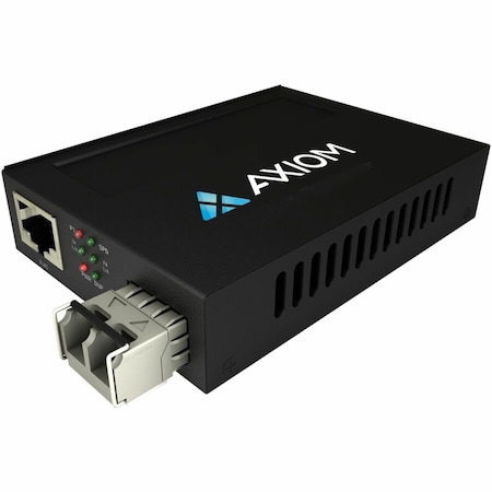 Axiom TAA POE+ RJ45 TO LC SMF MEDIA CONV AXG101496