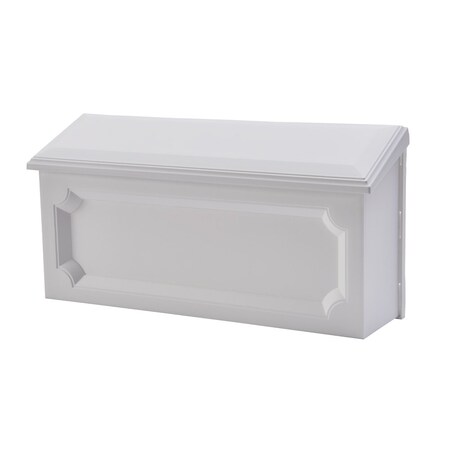 Architectural Mailboxes Windsor Wall-Mount Mailbox, White WMH00WAM