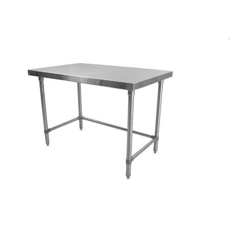 Prairie View Industries U-Frame Knock Down Stainless Steel Flat Top Tables - 34 x 30 x 60 in. ST303460