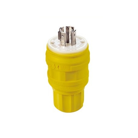 Leviton Industrial Grade Wetguard Plug 20 Amp, 277/480 Volt 3PY 26W82