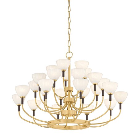 Corbett Lighting Brahma 38 in. Chandelier Vintage Polished Brass/Bronze 489-38-VB/BRZ