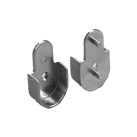 Kv Round Open Closet Rod Support 1-1/16" Chrome Doweled 100ea/box 632 CHR