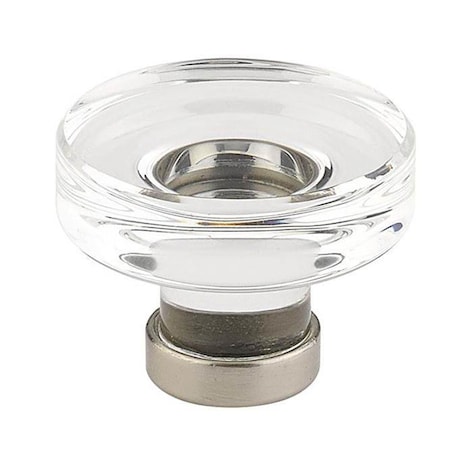 Patioplus 1.25 in. Grayson Crystal Cabinet Knob, Satin Brass PA2177989