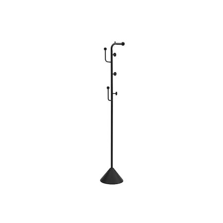 Monarch Specialties Coat Rack, 66-in. h, Hall Tree, 6 Hooks, Entryway, Bedroom, Black Metal, Contemporary, Modern I 2021
