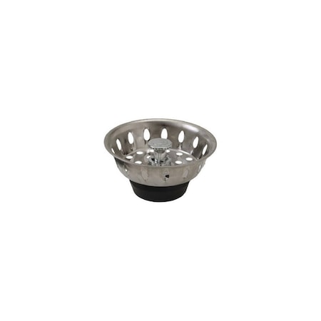 Master Plumber Chrome Basket Sink Strainer 223-800
