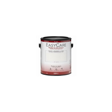 True Value Ready To Use Colors Paint & Primer, Interior Flat Acyrlic, Off White, Gallon ECRF-2