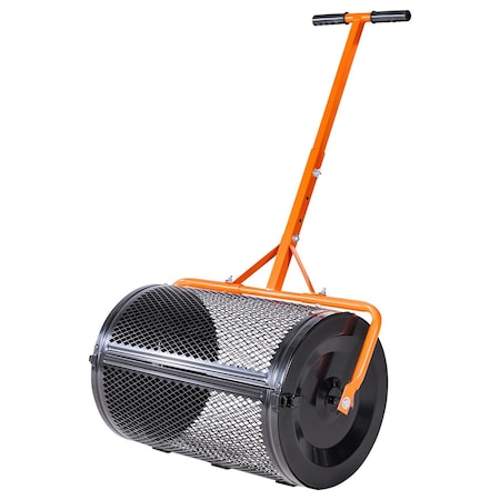 Vevor Compost Spreader 24 in Peat Moss Spreader with T-Shaped Handle for Yard GT02
