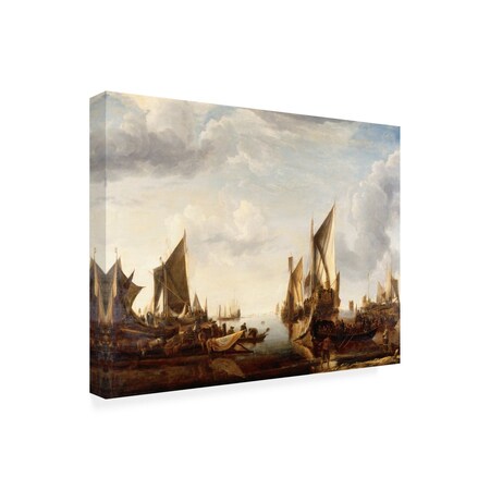 Trademark Fine Art Outdoor Canvas Art - Marcus Jules 'Ships' Wall Art for Patios, or Gardens GRL00854-OC1419WR