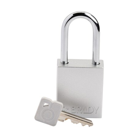 Brady Velocity Lockout Padlocks Aluminum 1.5in Shackle Clearance KD White SDAL-WHT-38ST-KD
