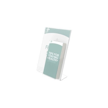 Deflecto Sign Holder, Front Pocket, 8.5x11", Clear 590501