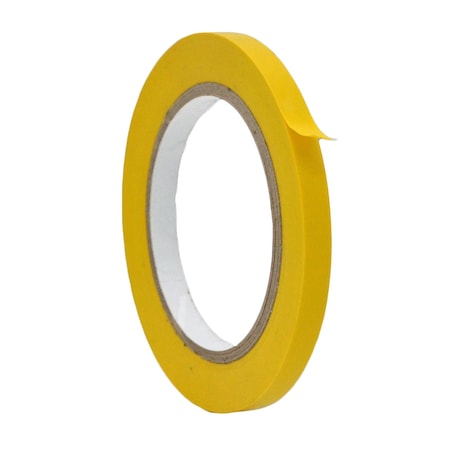 Wod Tape Floor Marking Tape, PVC, Yellow, 3/8 inch (9mm) W., 6 mil Thickness, 128 PK WOD VTC606-00375-128-60-YEL
